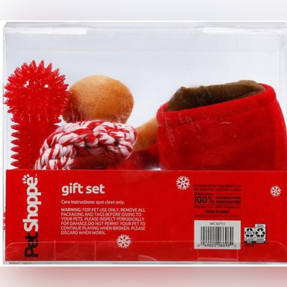 Pet Shoppe Holiday Christmas 4 Piece Gift Set for Pets Dogs NEW - Picture 2 of 2